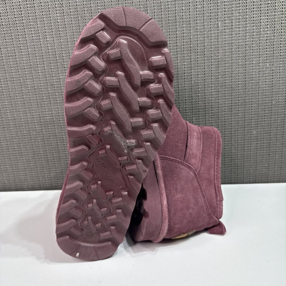 BEARPAW® Suede Petite Micro Boot Purple Women's Size 9 - Picture 7 of 8